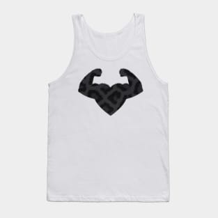 Flexing fitness heart Tank Top